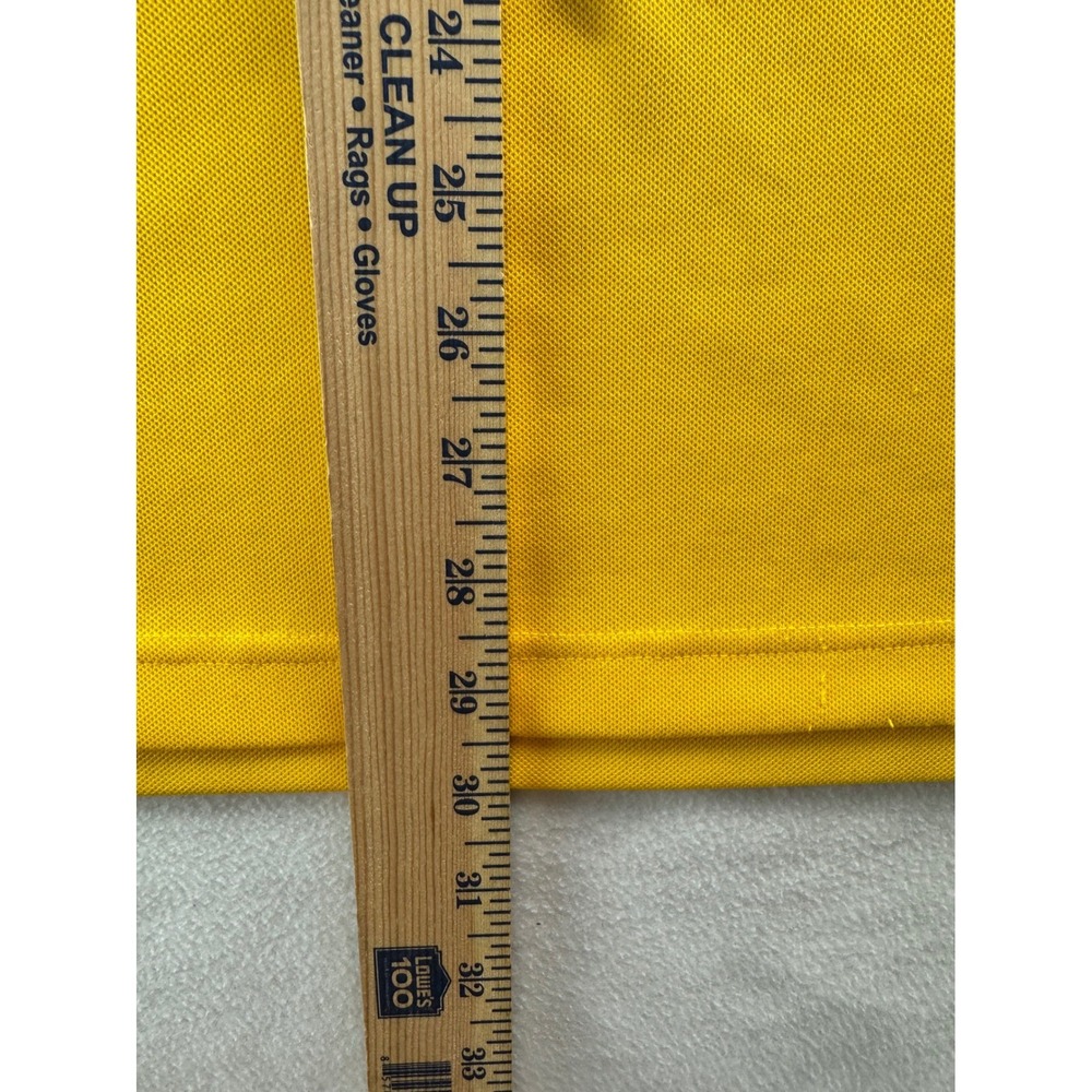 Loudmouth‎ Golf Polo Shirt Mens Yellow Short Sleeve Embroidered Logo Size L - Picture 14 of 16